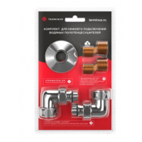 Комплект для нижнего подключения полотенцесушителя Terminus ПС 3/4" x 1/2" (уголок со сгоном)