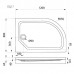 Поддон душевой 120x80 низкий (ПД17) правый